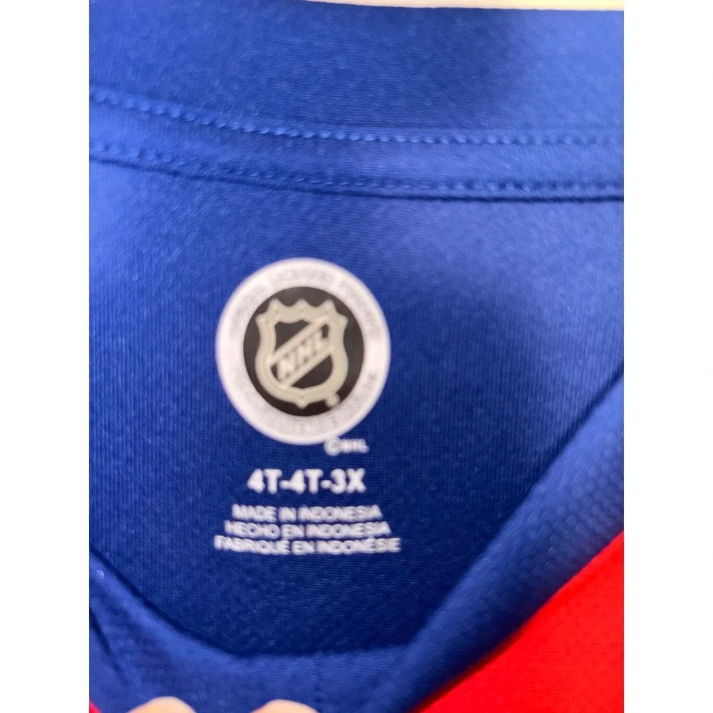 NHL New York Rangers Toddler Jersey Top Blue Red White 4T